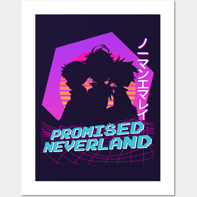 Promised Neverland - Vaporwave Wall Art by The Artz